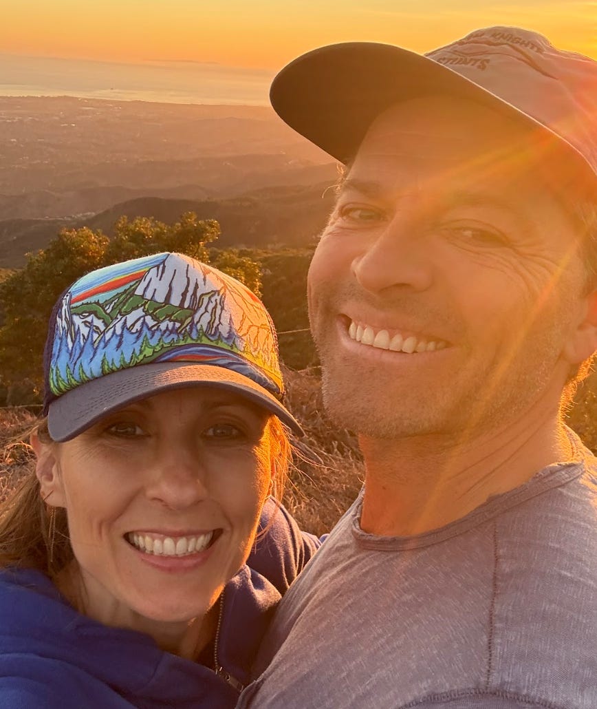 Misha Collins and Emily Farallon